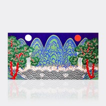 수재샵 보석십자수 일월오봉도 120x60cm 3D 국산 정품 풍수 led 인테리어 diy 선물, 도안 큐빅 작업도구세트