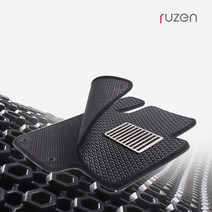 루젠 맥스크루즈 더블하니컴 3D 삼중 벌집카매트 트렁크매트 확장형, 실내매트(확장형), 현대