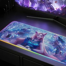 rgb 장패드 RGB 빛나는 마우스 패드 사무실 게임 홈 천막 키보드 초대형 두꺼운 멋진 노트북 사용자 정의, 07 y_01 Thickness 3MM