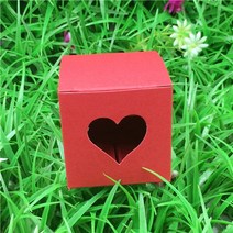 수납 박스다채로운 종이 상자 빈 선물 포장 수 제 저장소 심장 컨테이너 향수 초콜릿 10 개/몫, 02 red_01 5x5x5cm