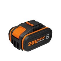 웍스 오렌지라인 20V 2.0AH 4.0AH 5.0AH 배터리 기본충전기 급속충전기, 20V4.0AH, 1개