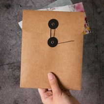 단추 봉투 소 5장, 4x6 크라프트