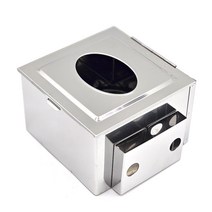 국산 천성 신형 네프킨함 업소용 스텐 냅킨 꽂이 빌 겸용 휴지 티슈 홀더, 1개