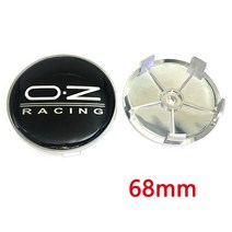 벤츠 BMW 휠캡 호환 4pcs 68 65 60 56 MM ABS OZ 휠 허브 센터 커버 림 캡 자동차 로고 배지 엠 블 럼 교체, 17 68mm Black Silver