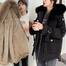 소프트 숏 패딩 야상 점퍼 겨울 여성