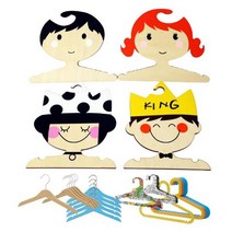 뷸라뷸라 이케아 어린이 유아 아이옷걸이 아기, 1개, 공주+멀티컬러바기스