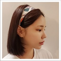 실크 감촉 에르 헤어밴드 머리띠 꼬임 반다나 펄헤어밴드 빅리본 큐빅 강민경 터번 스마일