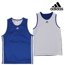 아디다스 유소년 팀 리버시블 민소매 농구유니폼