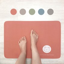 윤샵 소프트발매트 빨아쓰는 규조토 화장실 발매트 3세대 발닦개, 핑크