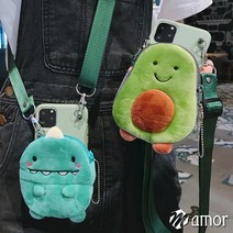 삼성 갤럭시 A32 4G LTE 카드 동전 지폐 지갑 스트랩 세트 귀여운 아보카도 공룡 캐릭터 실리콘 젤리 가성비 저가폰 어린이 초등학생 인싸 키즈폰 핸드폰 케이스 선물 추천
