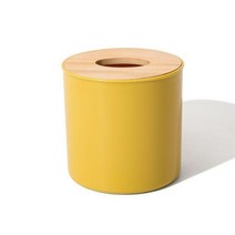 건티슈 두루마리 롤 화장지 휴지 센스있는집들이선물 케이스 보관함 통, 옐로우