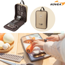 코베아 키친툴 세트 에버닌 졸리 4인용 캠핑 국자 뒤집개 칼 가위 집게 주걱 케이스, 에버닌 키친툴 세트