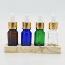 [이서지니]갈색 유리 공병 금색 금속캡 스포이드 아로마 오일 화장품 10ml, G_스포이드10ml_초록