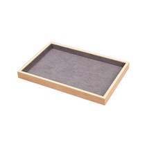 WENYAN 쥬얼리 디스플레이 케이스 트레이 나무 튼튼한 쇼케이스 쥬얼리 홀더 실용적인 치수 35cm x 24cm x 3cm, 35cmx24cmx3cm, 목재, 스타일 A