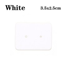 50-100pcs 2.5x3.5cm 귀 스 터 드 카드 귀걸이 디스플레이 카드 포장 골 판지 DIY 쥬얼리 선물에 대 한 빈 크 라프 트 종이 가격 태그, 01 2.5x3.5cm 100pcs, 02 White