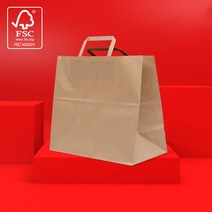 두껍고 튼튼한 자동 종이쇼핑백 종이가방, 특소형C-UXS, 25장