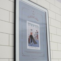 심플 플라스틱액자 가벼운 교체가 쉬운 A4 벽부착 메뉴판 블랙 화이트 태블릿스타일 학원 안내문, 색상, 검정