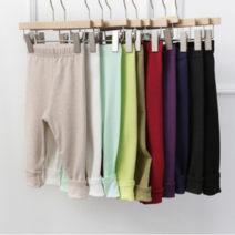 퍼니공장 아기 유아 아동 주니어 봄 가을 스판 컬러 면 레깅스