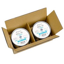 [Amazon.co.jp 한정] Verbatim 바베이텀 1회 녹화용 블루 레이 디스크 BD-R 25GB 100장(50장 x2개 팩) 1-6배속 실버 라벨 인덱스 카드 첨부 VBR130R50L-AX2, 상품명참조