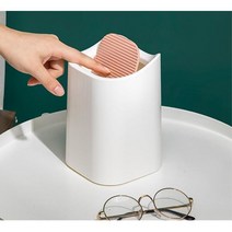 거실 회사 데스크 이중 구조 쓰레기통 2L 예쁜휴지통 주방휴지통, 1개, 화이트