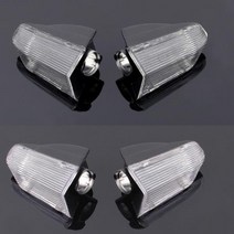 AreyourshopDucati 749 999 멀티스트라다 오토바이 교체 후면 방향 지시등 렌즈 깜빡이 커버 스모크 클리, 02 Clear