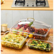 투명 수비드 통 상자 용기 스테이크 주방 업소용 밧드, 단일 세면대 53.5x32.5x15