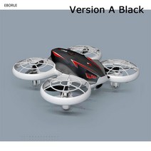 EBORUI-X183/184 RC 드론 + 3 면 장애물 방지 자동 호버링 플립 헤드리스 쿼드콥터, 02 Version A Black