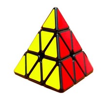 간큐브 간즈큐브 퍼즐 Qiyi-3x3x3 루빅스 큐브 삼각형 속도 매직 전문 입방체 퍼즐 어린이용 다채로운 교, 01 Black
