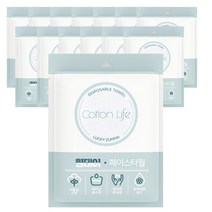 코튼라이프 일회용수건 개별포장 휴대용 스포츠 캠핑 애견 호텔 여행 간편 위생, 화이트, 15개