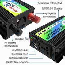 태양광 인버터 배터리 3000W 피크 전압 변압기 변환기 DC 12V ~ AC 220V 자동차 인버터 가전 제품