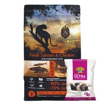 암브로시아 고양이사료 연어 & 치킨 5kg + (프레셔스캣 st허브향 8.16kg 증정)