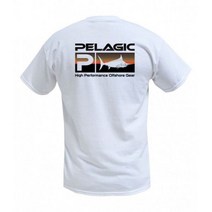 PELAGIC 남성용 낚시 티셔츠 네이비 블루 위장 UPF50 반팔 퍼포먼스 상의 야외 스포츠웨어 통기성 저지, L, 6