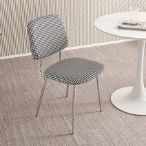 에센(ESSEN) 체어 스틸 카페의자 디자인 패브릭 모던 식탁의자, 에센(ESSEN)체어-하운드체크