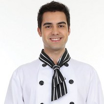 주방 스카프 위생복 타이 조리복 위생복 스카프 블랙