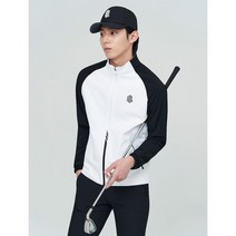 [빈폴골프] [NDL라인] 남성 화이트 저지 하이브리드 바람막이 (BJ2139M411)