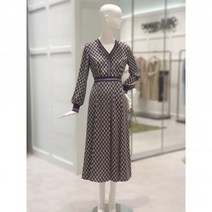 [ZOOC] 브이넥 에스닉패턴 롱원피스 V233MSE901(2409574) 백화점