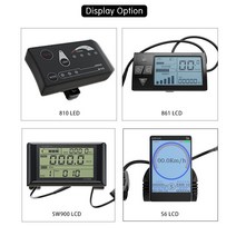 Ebike 부품 키트 컨트롤러 디스플레이 스로틀 PAS 1T4 케이블 250W 모터 전기 자전거 방수 플러그 36V 48, 02 36V 861LCD 14A, 01 Thumb throttle