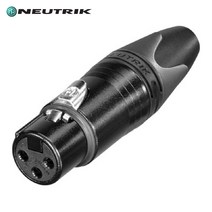 뉴트릭 NC3FXX-B XLR커넥터 암 금도금 캐논커넥터 마이크커넥터, NC3FXX-B(암)