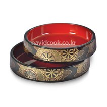 나비드쿡 한일칠기 모밀판 5종택1 사각모밀판 원형모밀판 자루소바 티크모밀판, 1개, 6호-360x63