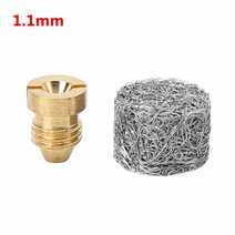 스노우폼 카 세차 샴푸 범용 황동 스레드 폼 오리피스 노즐 팁 + 스노우 랜스 교체 헤드 1.0mm, 02 1.1mm