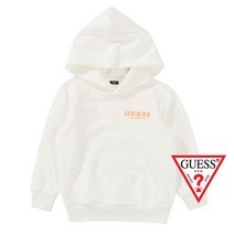 게스키즈빅주머니 백나염 패밀리 화이트 공용 후드 티셔츠 G01KDT061W1등엠버싱 후드티