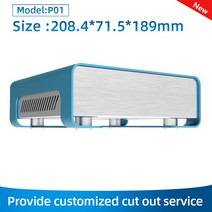 캠핑알루미늄박스 Diy 알루미늄 상자 양극산화처리 전기 인클로저 CNC 플라즈마 커터 Pcb P01 2084*715, 02 Blue 208x71.5x189