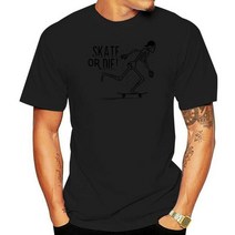 스케이트보드 Skate Or Die 티셔츠 스케이터 보드 Emo 탑 인디 208 커스텀 그래픽, 03 Men blue_06 XL