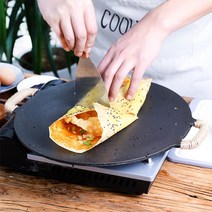 이퍼피 가정용 주방 코팅팬 팬케이크 전병 크레페 팬 철판, 1세트, 03 32cm 팬