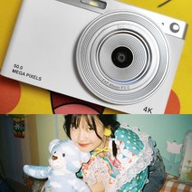 여자 고화질 입문 급학생 포켓 디지털 귀여운 DSLR카메라, T01-흰색 스크럽 5000w 화소(HOT), C04-세트 4