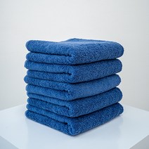 가치홈 국산 항균타올 40수코마사 호텔수건 당일발송, 청색, 10매