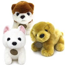 기프트앤돌 프리미엄 리얼펫 강아지인형 아키타 골든리트리버인형, 상세페이지 참조2, 화이트시바 25cm