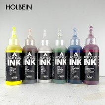 홀베인 아크릴 잉크 액상 아크릴물감 100ml, AI872프탈로블루