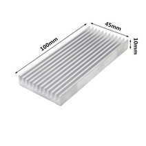 컴퓨터 본체 쿨러 케이스 쿨링팬 알루미늄 방열판 냉각 라디에이터 11 크기 전자 ic chip ram led 방열, 100x45x10mm