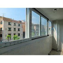 KCC창호 발코니 단창 뉴프라임 VBF140 24mm 로이 복층유리 자동잠금핸들 큰 창문, 규격, 3500×1300